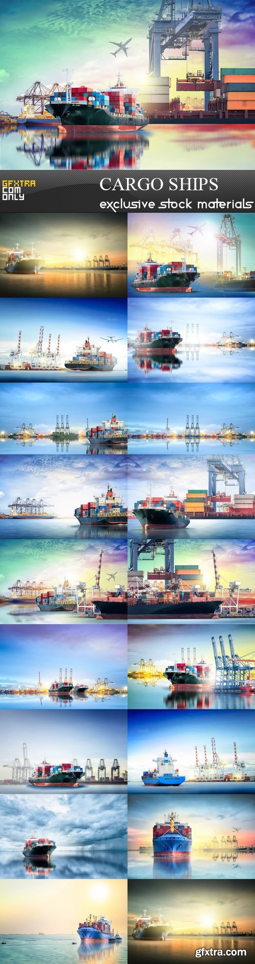 Cargo ships - 18 UHQ JPEG