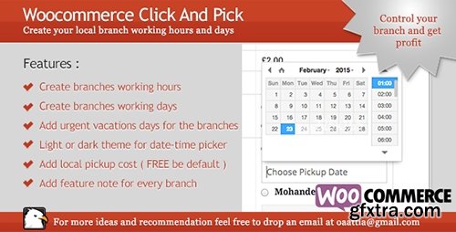 CodeCanyon - Woocommerce - Click And Pick ( Local Pickup ) v1.9.3 - 10530941