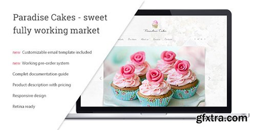 ThemeForest - Paradise Cakes - Sweet eCommerce Landing Page (Update: 7 February 15) - 10135173