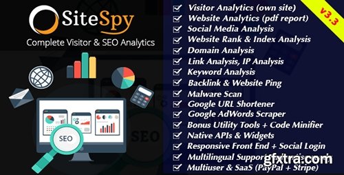 CodeCanyon - SiteSpy v3.3 - Complete Visitor & SEO Analytics - 15641449