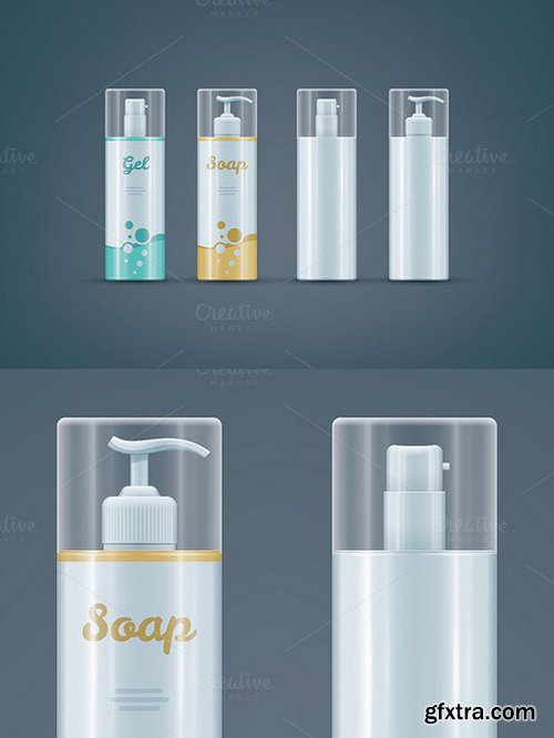 CM - Soap / Gel bottles mock-up set 964053