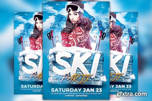 CM - Ski Party Flyer Template 955227