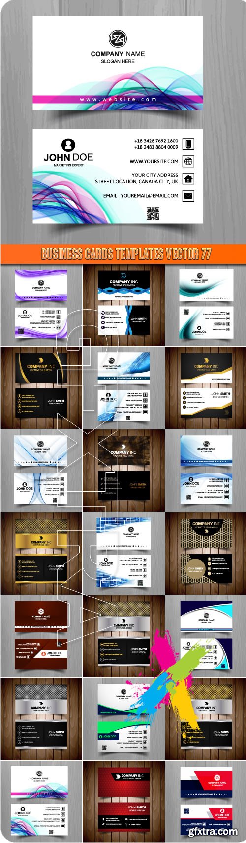 Business Cards Templates vector 77