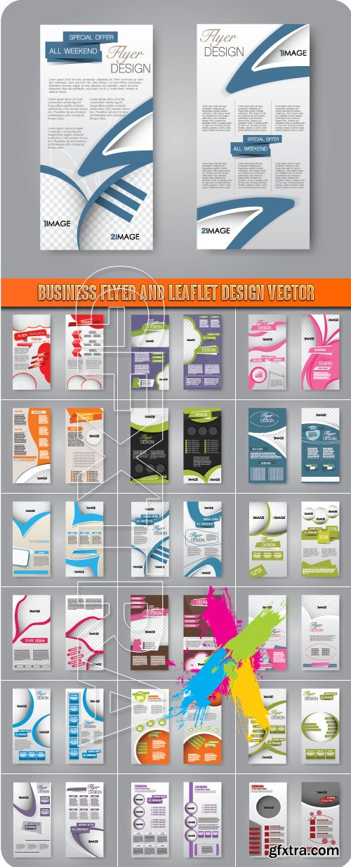 Business flyer and leaflet design vector