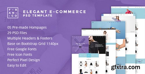 ThemeForest - Franco - Elegant eCommerce PSD Template 15706760