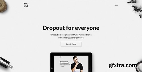 ThemeForest - Dropout - Agency | Freelancer | Portfolio PSD 9100102