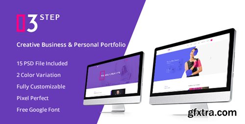 ThemeForest - 3 Step- Creative Business & Personal PSD Template 15793550