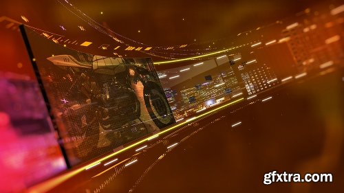 Videohive Looped Background With 3D Screens 17088814