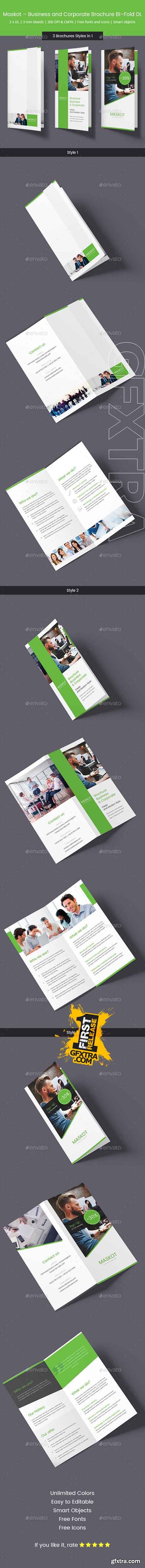 GR - Maskot – Business and Corporate Brochure Bi-Fold DL 18383530