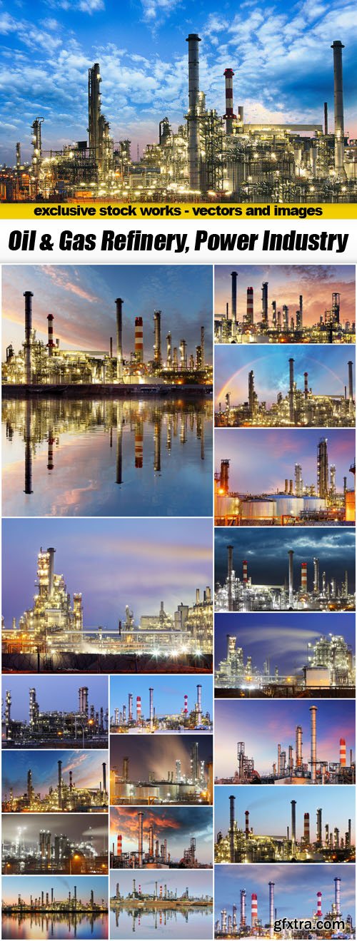 Oil & Gas Refinery, Power Industry - 19xUHQ JPEG