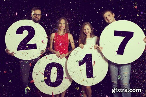 Friends and New Year 2017 - 13xUHQ JPEG