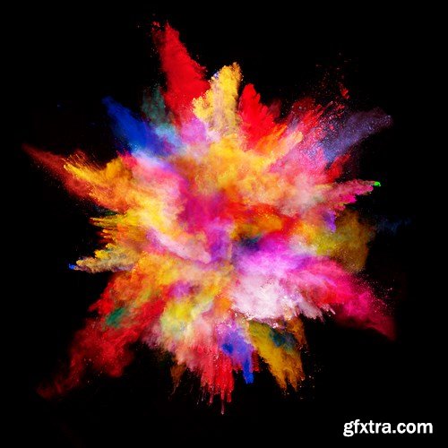 Explosion of Colored Powder - 20xUHQ JPEG