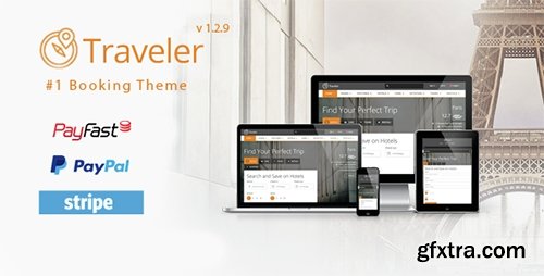 ThemeForest - Traveler v1.2.9 - Travel/Tour/Booking WordPress Theme - 10822683