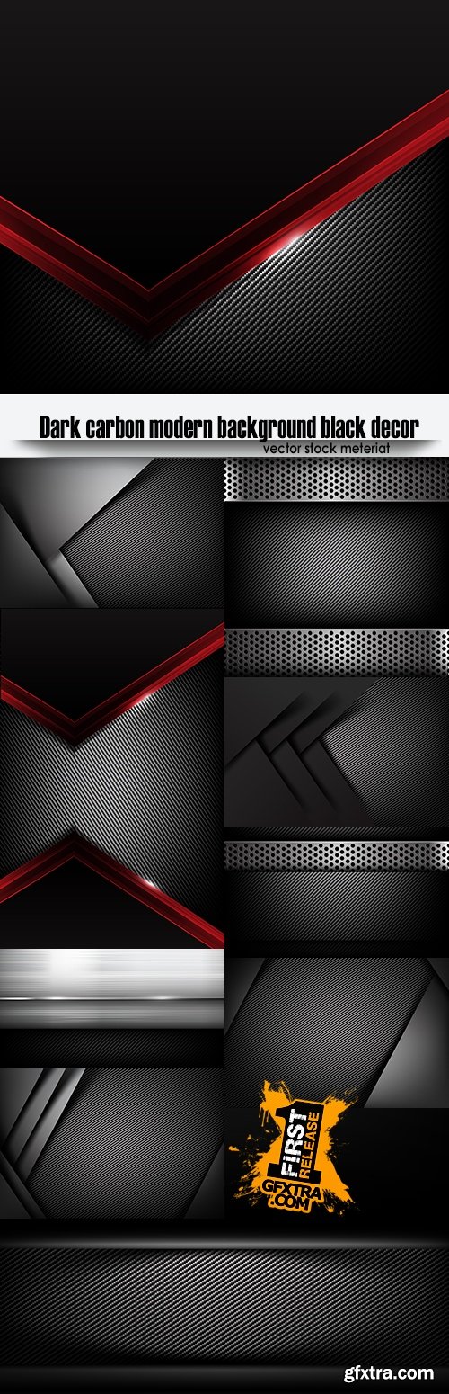 Dark carbon modern background black decor