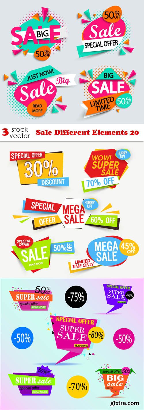 Vectors - Sale Different Elements 20