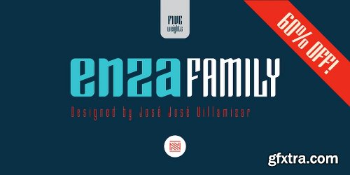 Enza Font Family - 5 Fonts