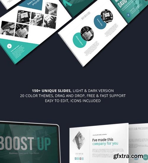 Graphicriver Boost Up – Business Powerpoint Template 18294005