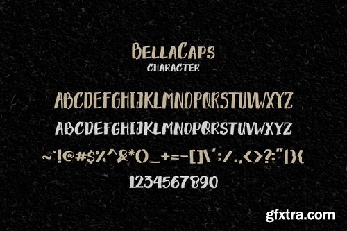 BellaCaps Font