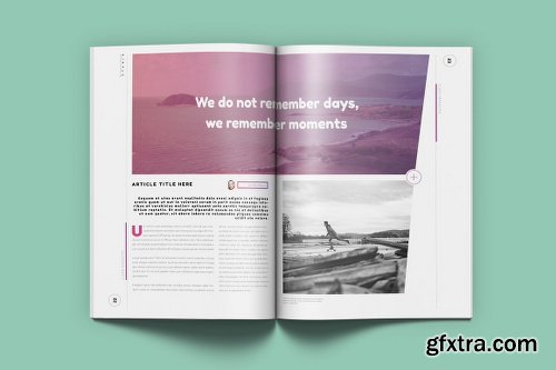 CreativeMarket Magenta Magazine 974462