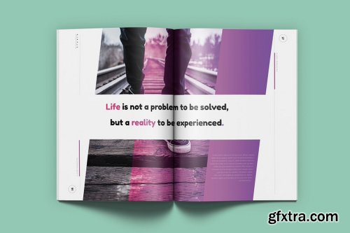 CreativeMarket Magenta Magazine 974462