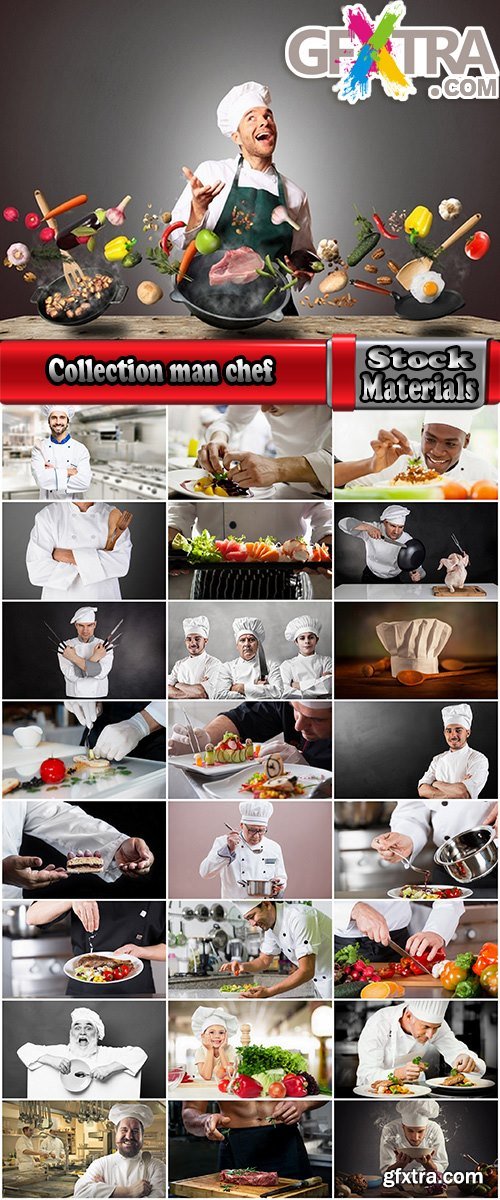 Collection man chef prepares food meals dishes delicacy 25 HQ Jpeg