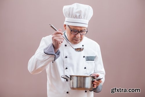 Collection man chef prepares food meals dishes delicacy 25 HQ Jpeg