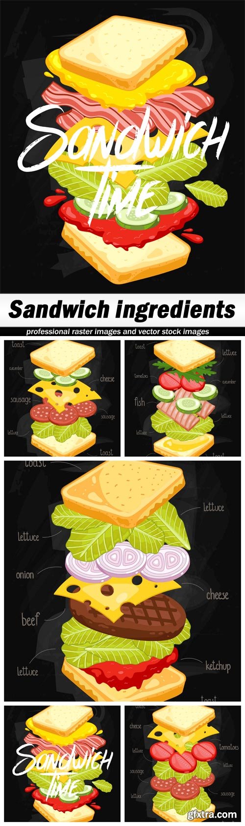 Sandwich ingredients - 5 EPS