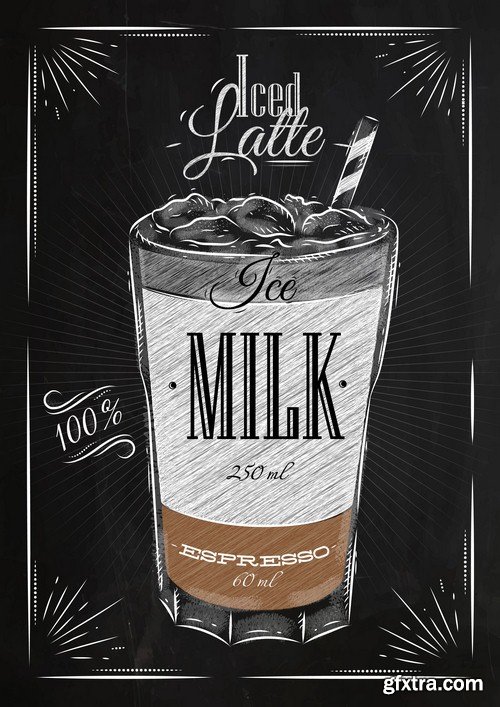 Coffee poster - 8 EPS