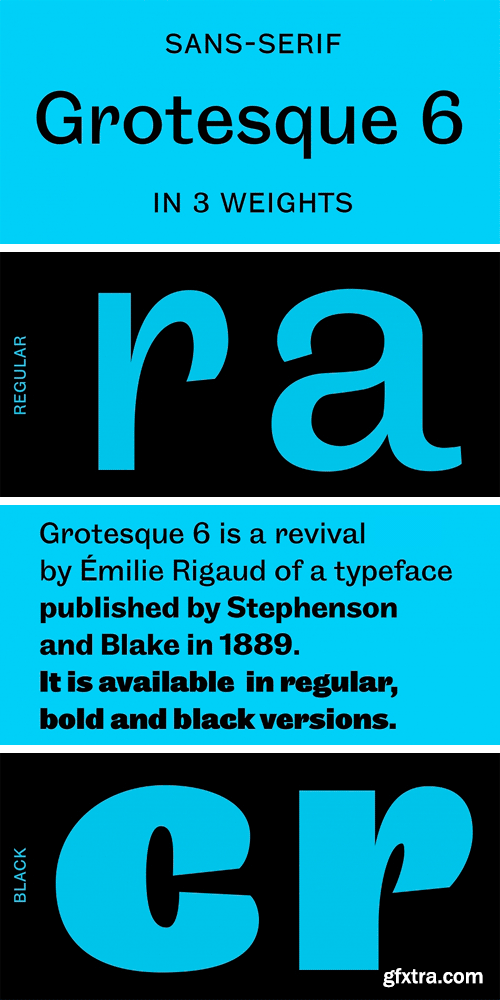 Grotesque 6 Font Family