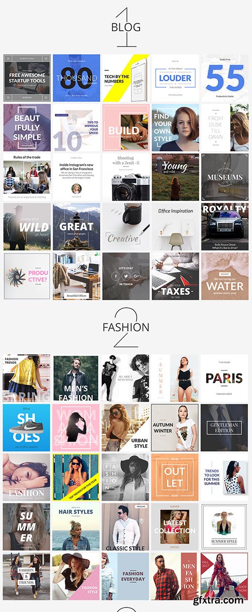 CreativeMarket Instagram Social Media Banners Pack 719322