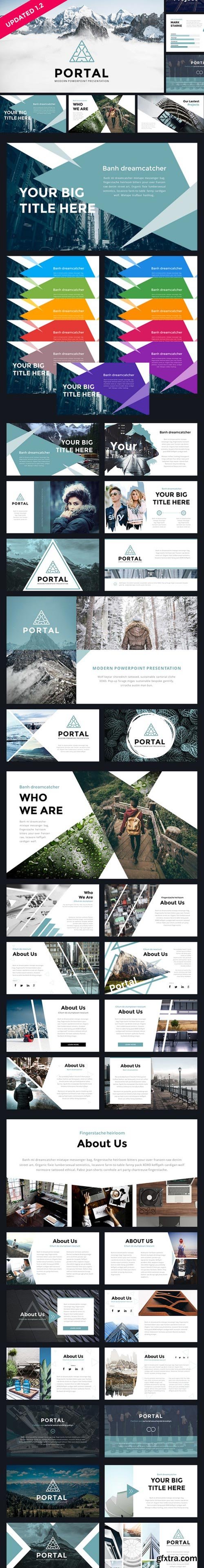 CM - Portal Modern Powerpoint Template 845789