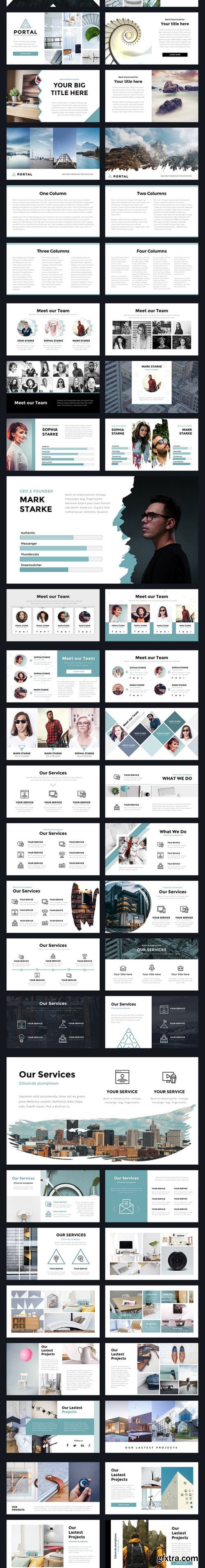 CM - Portal Modern Powerpoint Template 845789