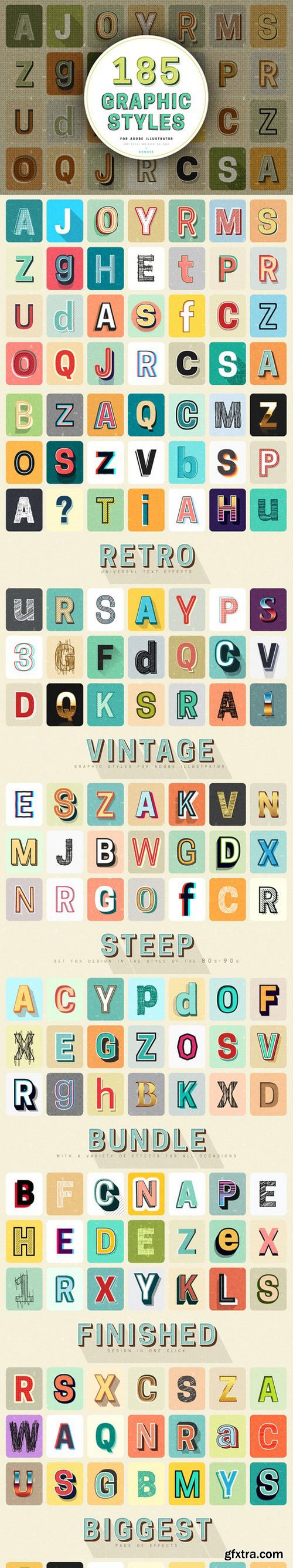 CM - Retro Typography Graphic Styles 967426