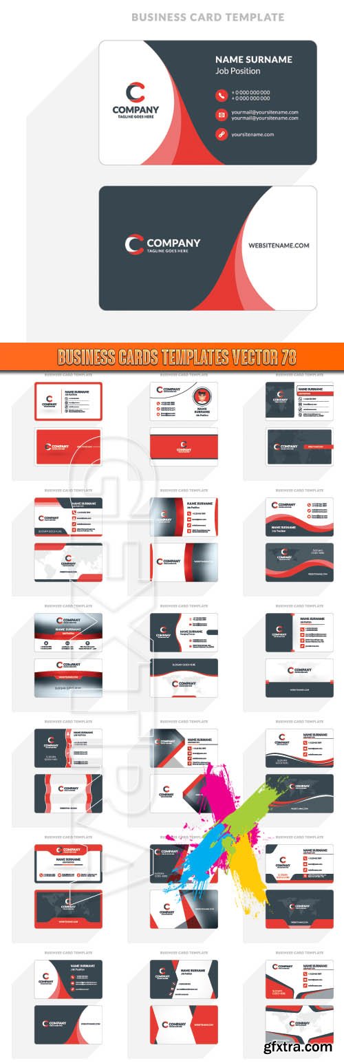 Business Cards Templates vector 78