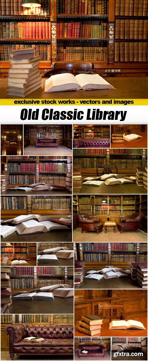 Old Classic Library - 16xUHQ JPEG