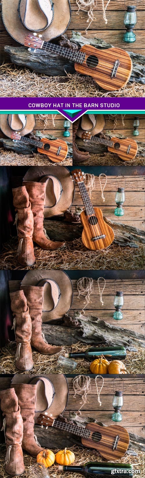 Cowboy hat in the barn studio 5X JPEG