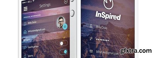 Graphicriver InSpired Mobile UI Kit 9563932