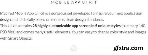 Graphicriver InSpired Mobile UI Kit 9563932