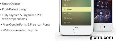 Graphicriver InSpired Mobile UI Kit 9563932