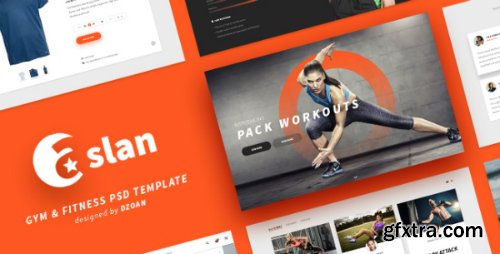 ThemeForest - ASLAN | Gym & Fitness PSD Template 16841926