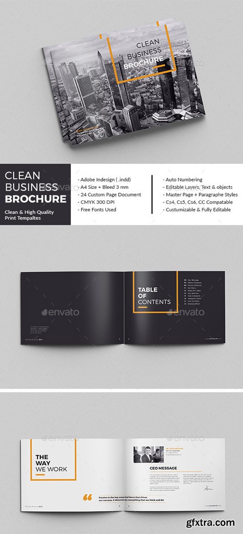 GraphicRiver - Clean Business Brochure - 18101180