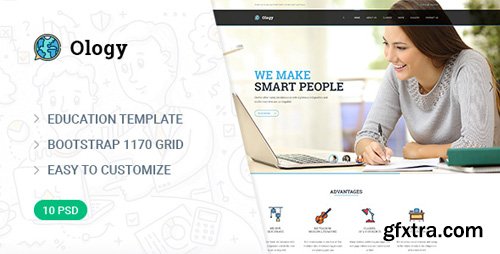 ThemeForest - Ology — Education | Courses | Classes PSD Template 16937901