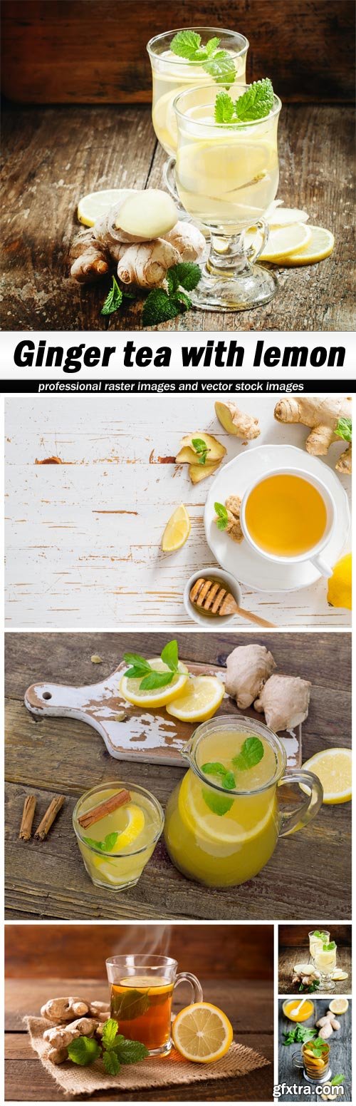 Ginger tea with lemon - 5 UHQ JPEG