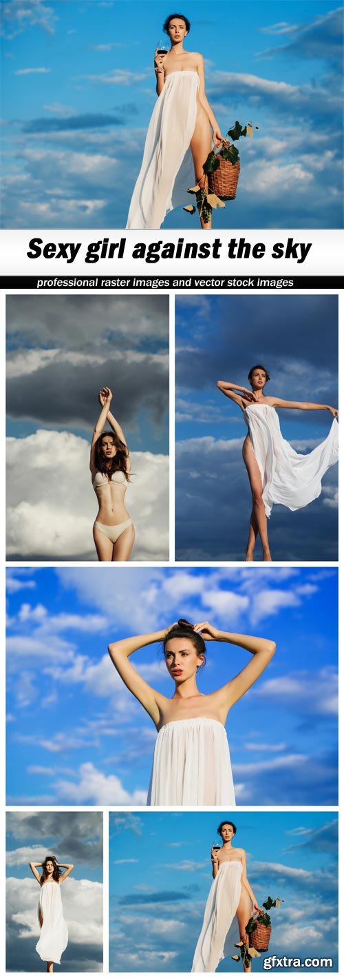 Sexy girl against the sky - 5 UHQ JPEG