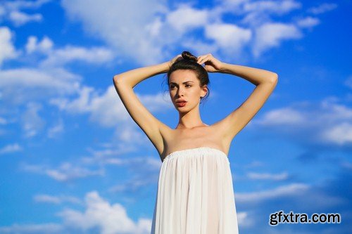 Sexy girl against the sky - 5 UHQ JPEG