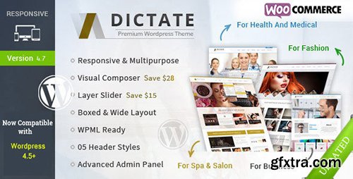 ThemeForest - Dictate v4.7.1 - Business, Fashion, Medical, Spa WP Theme - 6402450