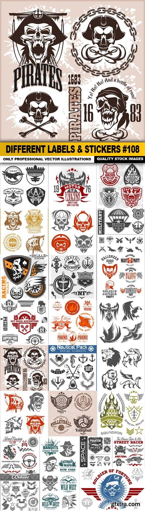 Different Labels & Stickers #108 - 25 Vector Different Labels & Stickers #108 - 25 Vector