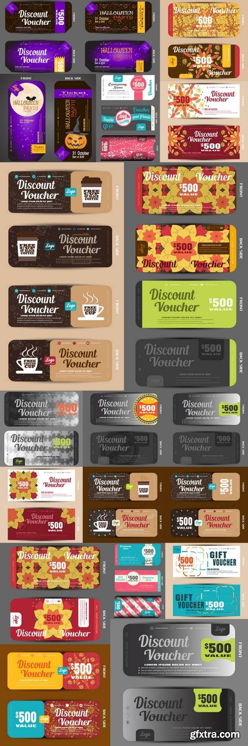 Vector Blank of Discount Voucher