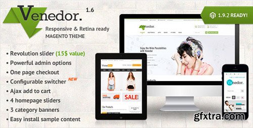 ThemeForest - Venedor v1.6.4 - Premium Responsive Magento Theme - 5799996