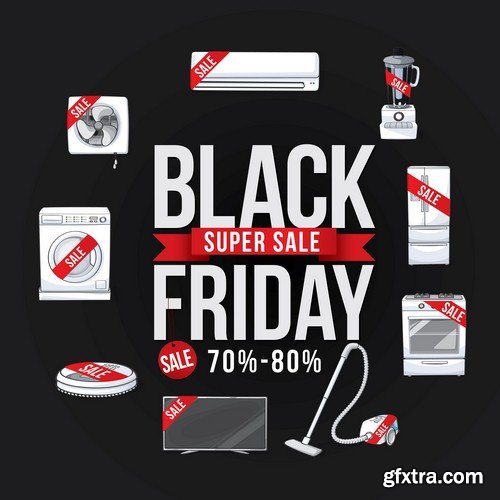 Black Friday Poster - 5 EPS